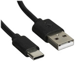 Kabel Aceline USB Type-C - USB Type-A qora