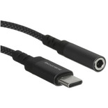Кабель   Borofone USB Type-C - jack 3.5 мм серый