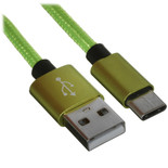 Кабель DEXP USB Type-C - USB Type-A зеленый