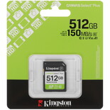 Карта памяти Kingston SDXC 512 ГБ [SDS3/512GB]