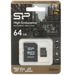 Карта памяти Silicon Power High Endurance microSDXC 64 ГБ [SP064GBSTXDV3V1HSP]