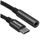 Кабель   Philips USB Type-C - jack 3.5 мм черный