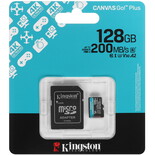 Карта памяти Kingston Canvas Go! Plus microSDXC 128 ГБ [SDCG4/128 Gb]