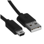 Кабель Aceline mini USB-B - USB Type-A черный 3 м