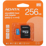 Карта памяти ADATA Premier microSDXC 256 ГБ [AUSDX256GUICL10A1-RA1]