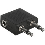 Адаптер   Philips jack 3.5 мм х2 шт. - jack 3.5 мм черный