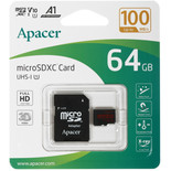 Карта памяти Apacer R100 microSDXC 64 ГБ [AP64GMCSX10UB-R]