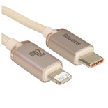 Кабель Baseus Lightning 8-pin - USB Type-C розовый