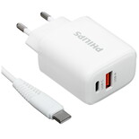 Сетевое зарядное устройство Philips белый