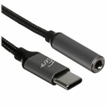 Cable   Fiero USB Type-C - jack 3.5 mm gray