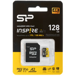 Карта памяти Silicon Power Inspire microSDXC 128 ГБ [SP128GBSTXLA2V1N]