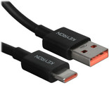 Кабель KEYRON USB Type-C - USB Type-A черный 1 м