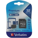 Карта памяти Verbatim Premium microSDHC 32 ГБ [44083]