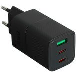 Сетевое зарядное устройство KEYRON K65A2CQCPDGaNB черный