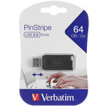 Память USB Flash 64 ГБ Verbatim Pinstripe [49065]
