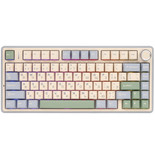 Клавиатура  проводная + беспроводная AULA F75 Cedar Green цвет белый