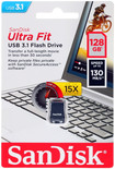 Память USB Flash 128 ГБ SanDisk Ultra Fit [SDCZ430-128G-G46]