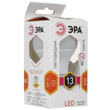 Лампа светодиодная ЭРА LED E27/A60/13w/827