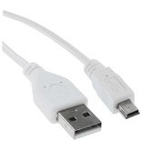 Кабель FinePower mini USB-B - USB Type-A белый