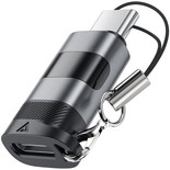 Переходник ACEFAST USB Type-C - USB Type-C серый
