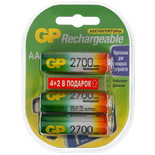 Аккумулятор GP 270AAHC4/2-2CR6 2700 мА*ч