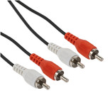 Кабель   Сигнал 2RCA - 2RCA черный