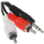 Cable   Aceline jack 3.5 mm - 2RCA black