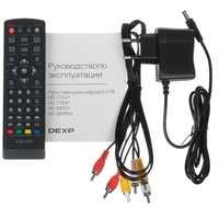 Приставка для цифрового ТВ DEXP HD 7734P черный