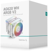 Кулер для процессора DEEPCOOL AG620 WH ARGB V2 [R-AG620-WHAMMN-GJD] белый