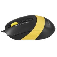 Клавиатура+мышь  проводная  A4Tech Fstyler F1110 желтый