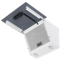 Вытяжка наклонная DEXP SC50W-650 белый/белый