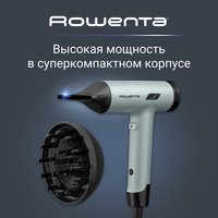 Фен Rowenta HY7120E0 зеленый/черный