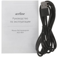 Мышь беспроводная/проводная Aceline AGS-W01  черный