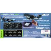 Видеокарта Palit GeForce RTX 5080 GamingPro V1 [NE75080019T2-GB2031Y]
