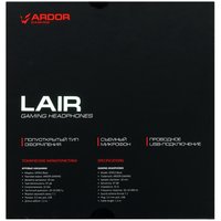 Проводные наушники ARDOR GAMING Lair  черный 2024