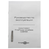 Дрель-шуруповерт FinePower CDBR35K OneBase20