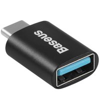Переходник Baseus USB Type-C - USB Type-A черный