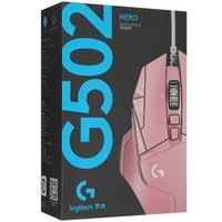 Мышь проводная Logitech G502 HERO [910-007659] розовый