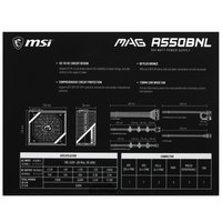 Блок питания MSI MAG A550BNL  черный