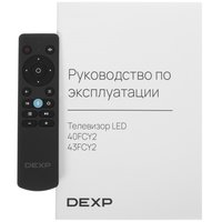 43" (108 см) Телевизор DEXP 43FCY2 черный