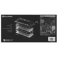 Клавиатура  проводная + беспроводная GravaStar Mercury K1 Pro Interstellar Silver цвет серебристый
