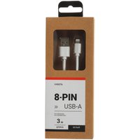 Кабель Aceline Lightning 8-pin - USB Type-A белый