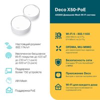 MESH-комплект TP-Link Deco X50-PoE (2-pack)