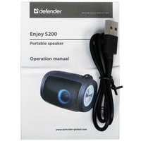 Портативная колонка Defender Enjoy S200, черный