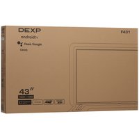 43" (109 см) Телевизор DEXP F431 серый