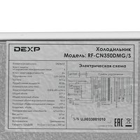 Холодильник с морозильником   DEXP RF-CN350DMG/S белый