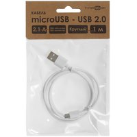 Кабель FinePower micro USB-B - USB Type-A белый 1 м
