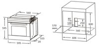 Электрический духовой шкаф DEXP 2M70GCW белый