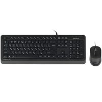 Keyboard and mouse  Wired  A4Tech Fstyler F1010 black