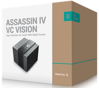 Кулер для процессора DEEPCOOL Assassin IV VC Vision [R-ASN4-BKNVMD-G] черный
